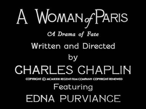 La donna di Parigi – 100 anni di Charlot in pillole #2