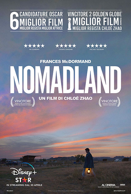 Nomadland - vincitore di 3 premi oscar
